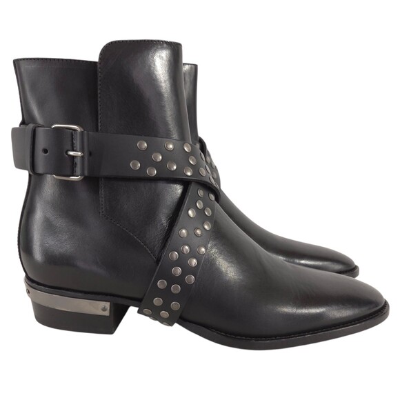 Balmain Beatle Studded Harness Boots US 13 EU 46 Mens Black $1350